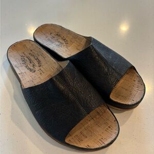 Kork-ease black sandals 9